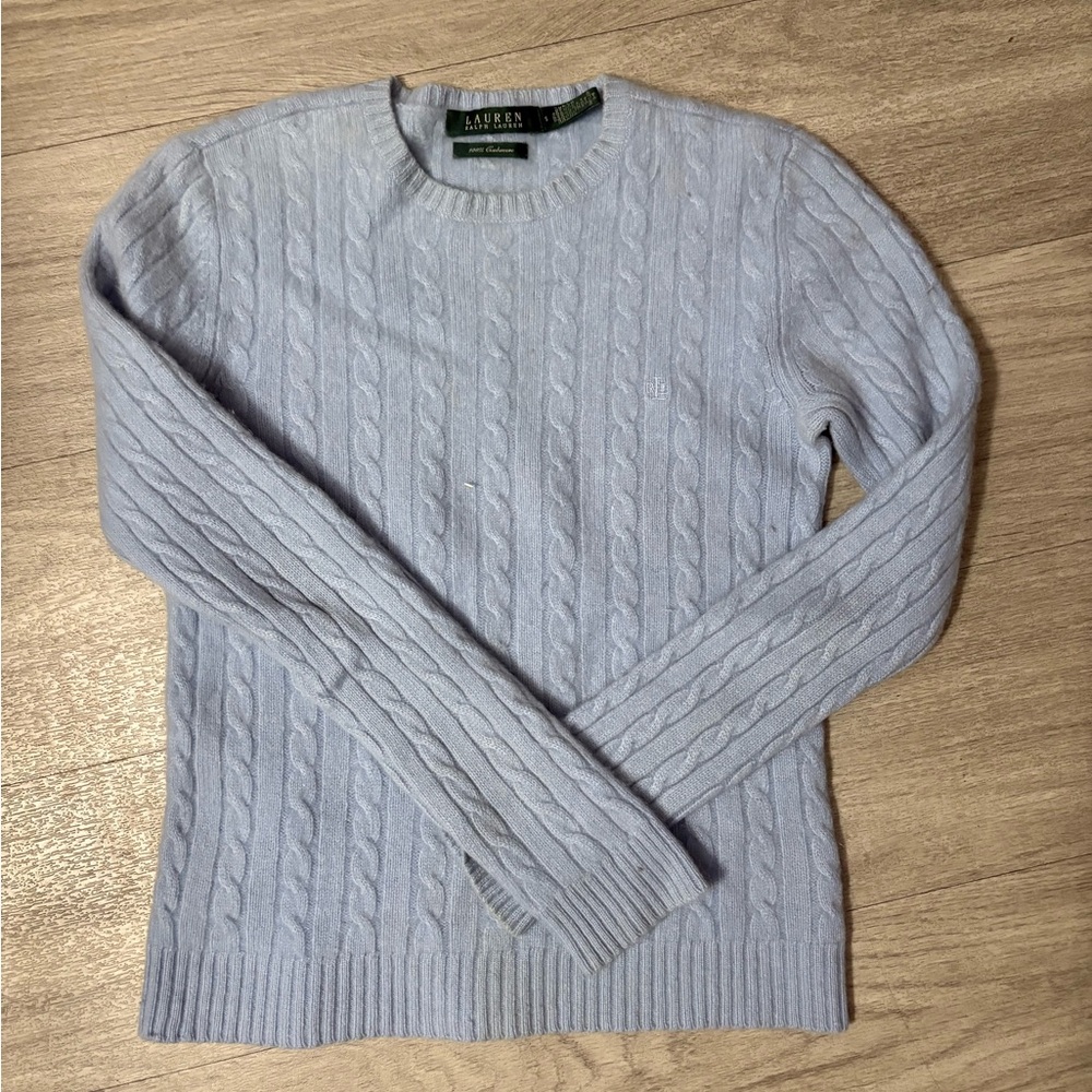 Ralph Lauren cashmere sweater. Baby blue. S